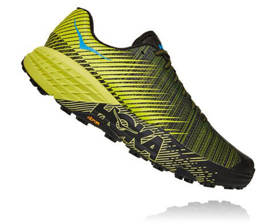 Chaussure Trail Hoka One One Evo Speedgoat Femme - Noir/Vert - LDC-751943